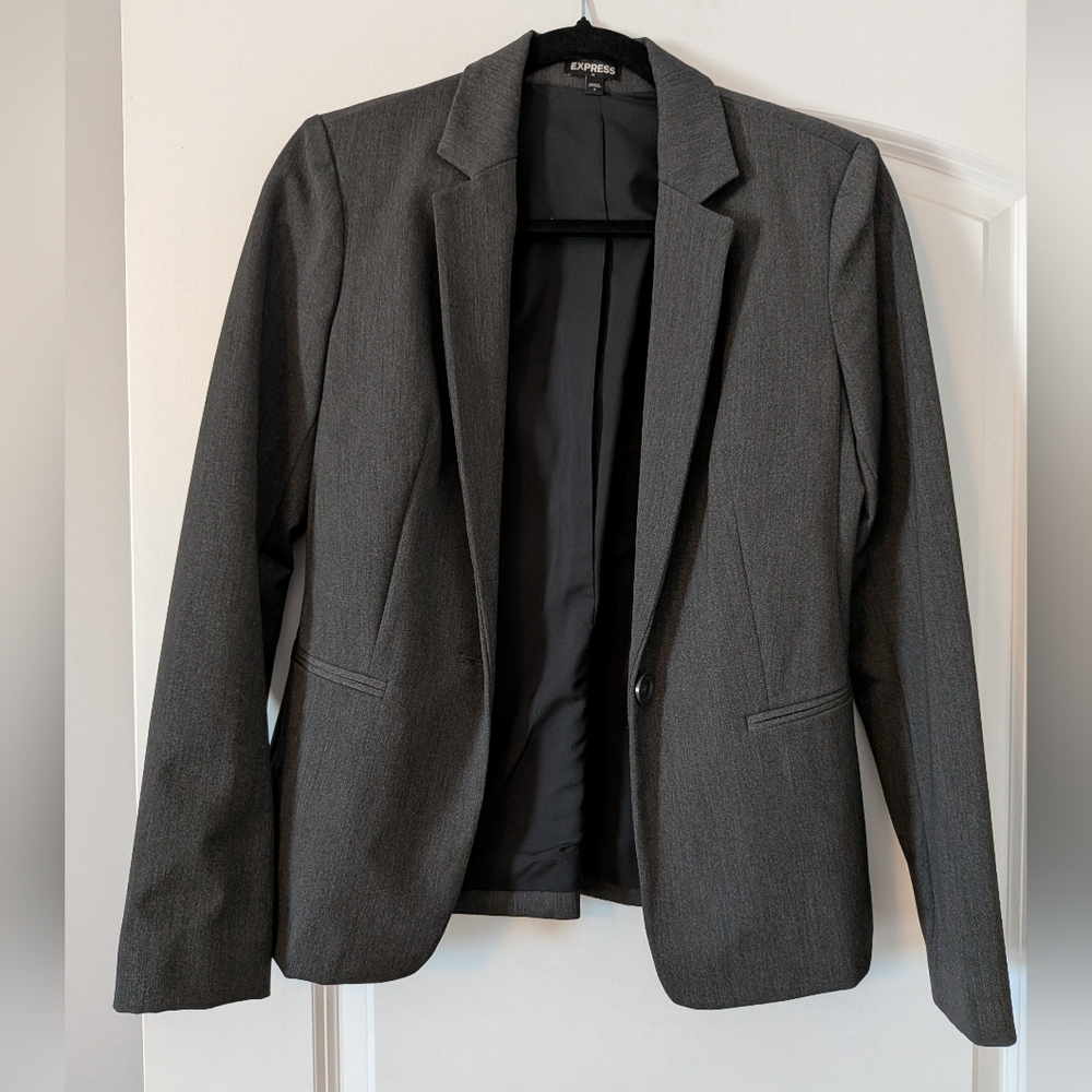 Express Gray Blazer
